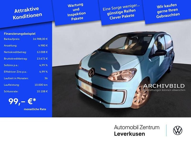 Gebraucht VW e-up! move up! 61 kW (83 PS) 2023 Blau / teal blue Kleinwagen