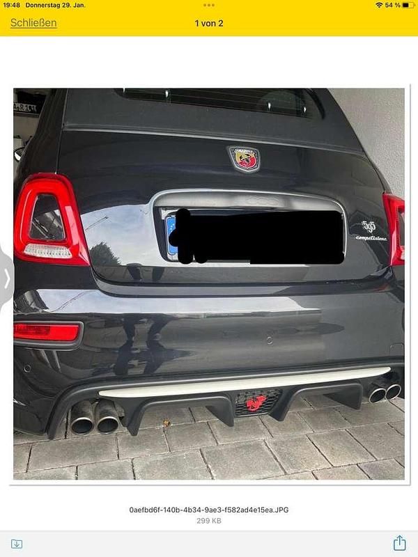 Gebraucht Abarth 595 Competizione 179 PS (131 kW) 2018 Schwarz Cabrio