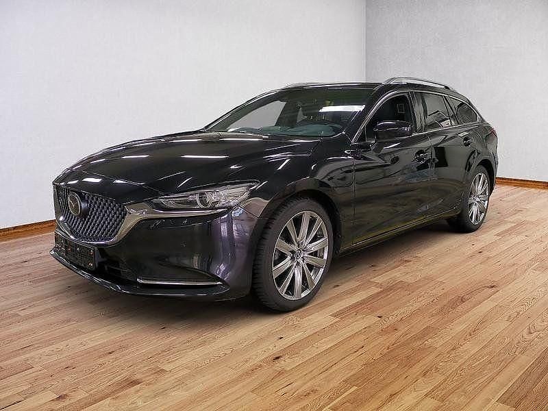 Jet black (metallic) Gebraucht 2024 Mazda 6 Takumi-Line Kombi | 28.800 € (Guter Preis) - Bild 1/4