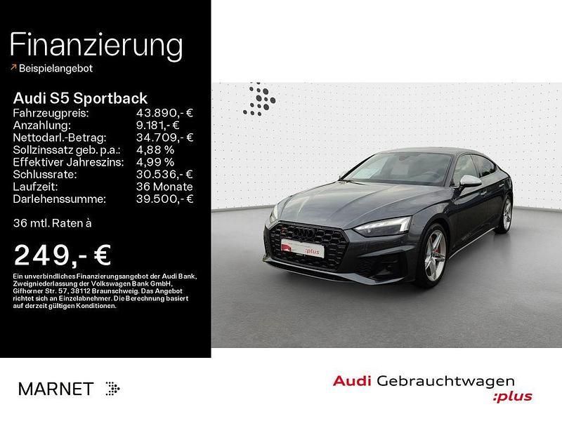 Grau Gebraucht 2022 Audi S5 Sportback Sport Kleinwagen | 43.890 € (Superpreis) - Bild 1/4