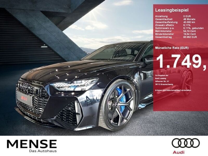 Sebringschwarz kristalleffekt Neu 2024 Audi RS6 Performance Kombi | 151.985 € (Guter Preis) - Bild 1/4