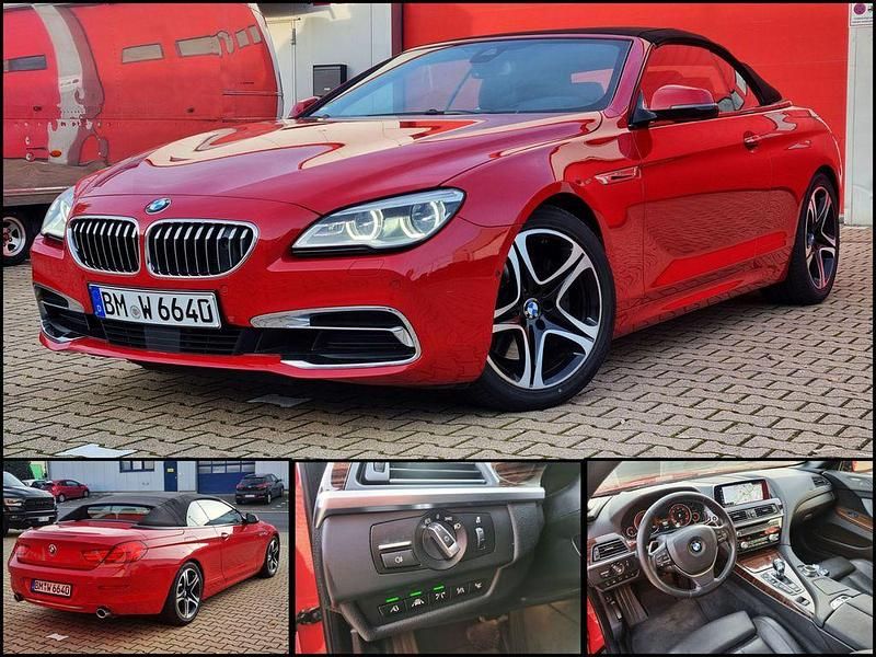 Rot Gebraucht 2017 BMW 640 Cabriolet Performance Cabrio | 29.890 € - Bild 1/2
