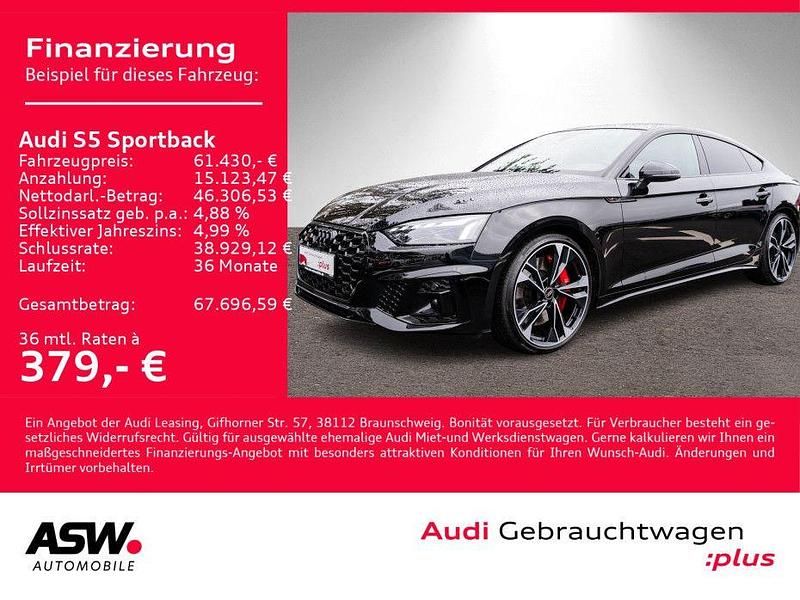 Mythosschwarz metallic Gebraucht 2024 Audi S5 Sportback Ambiente Kleinwagen | 61.430 € (Etwas zu teuer) - Bild 1/4