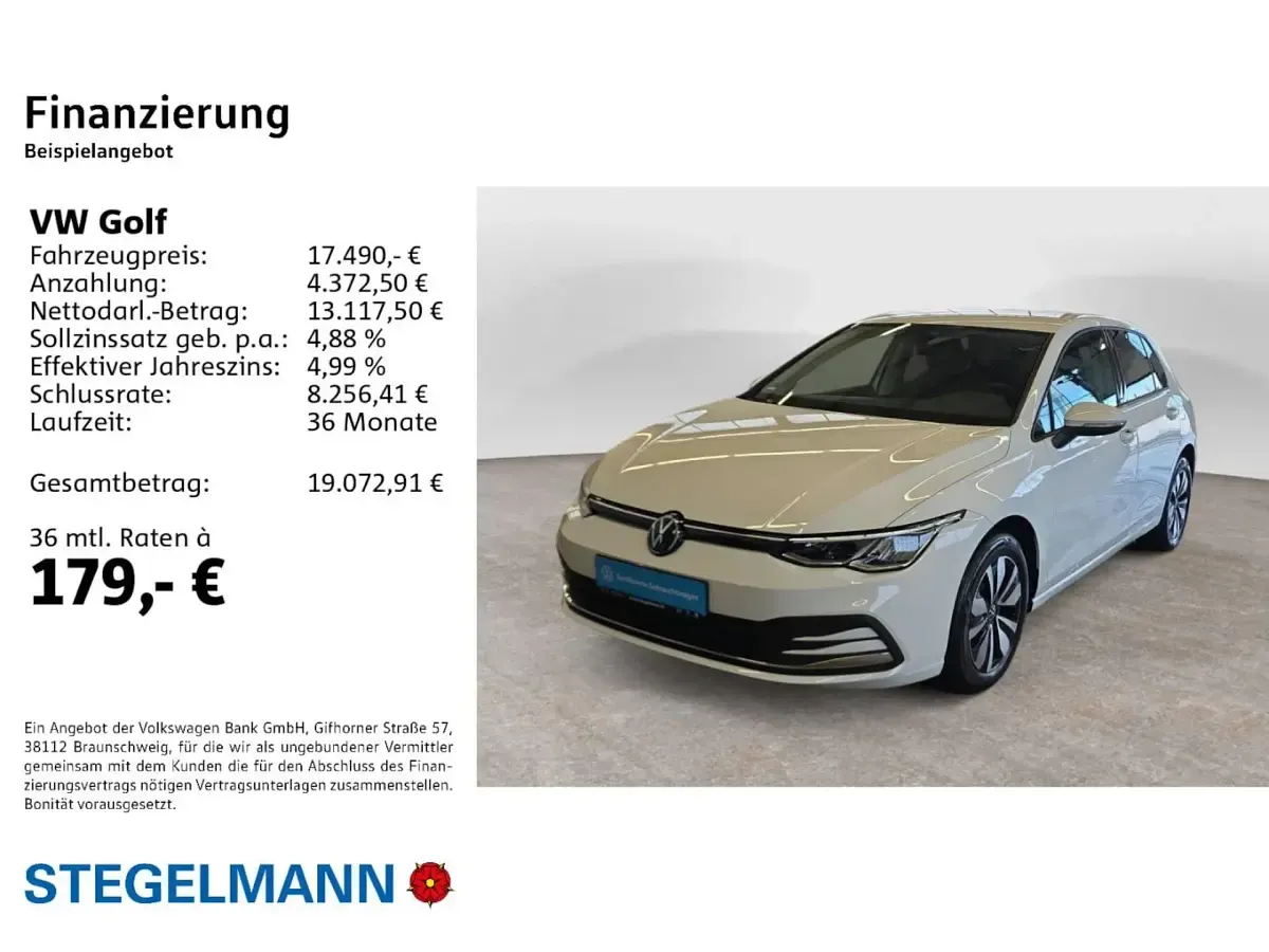 Gebraucht VW Golf VIII Move 116 PS (85 kW) 2024 Weiß Limousine
