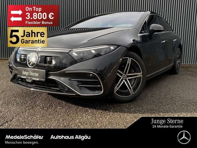 lack graphitgrau (metallic) Gebraucht 2023 Mercedes EQS580 AMG Limousine | 72.830 € (Superpreis) - Bild 1/4