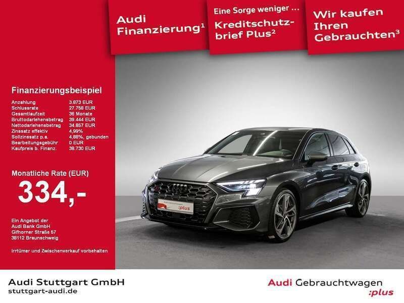 Daytonagrau perleffekt Gebraucht 2022 Audi S3 Ambiente Limousine | 41.540 € (Etwas zu teuer) - Bild 1/2