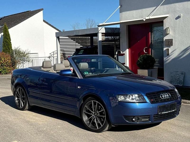 Caribicblau perleffekt Gebraucht 2003 Audi A4 Cabriolet S-Line Cabrio | 6.900 € (Etwas zu teuer) - Bild 1/4