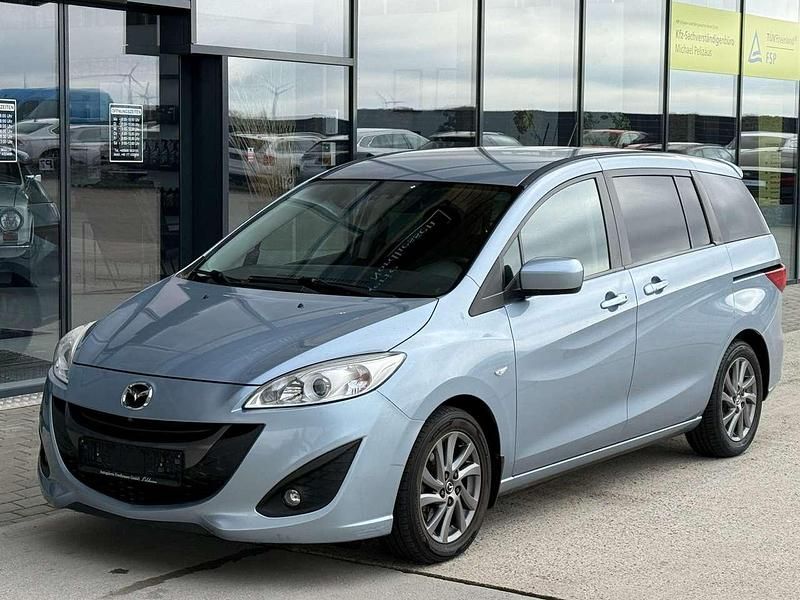 Gebraucht Mazda 5 Edition 116 PS (85 kW) 2012 Okeanosblau metallic Van / Kleinbus