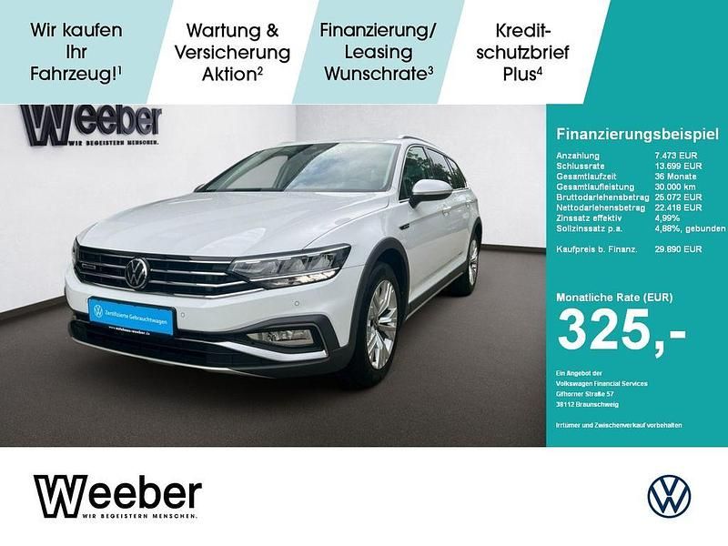 Pure white Gebraucht 2021 VW Passat Alltrack Kombi | 29.890 € (Guter Preis) - Bild 1/4