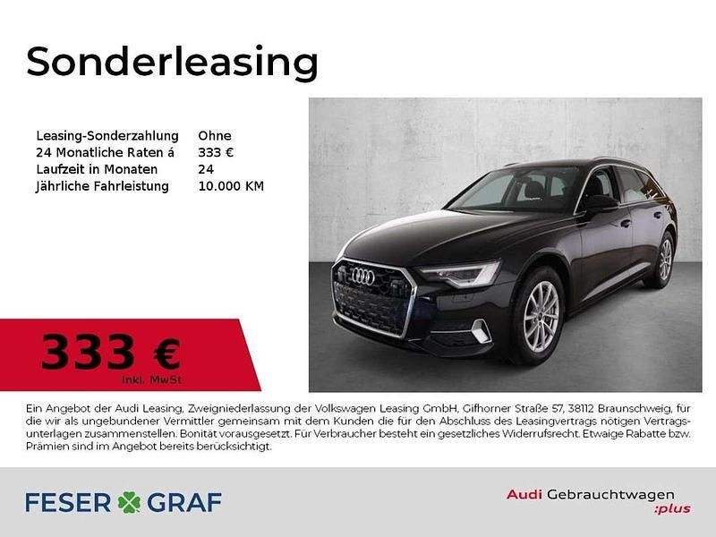 Mythosschwarz metallic Gebraucht 2024 Audi A6 Ambiente Kombi | 51.890 € - Bild 1/4