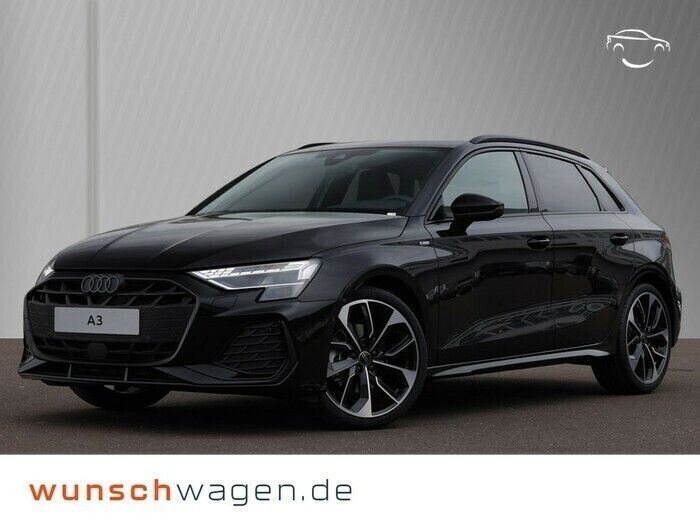 Mythosschwarz metallic Neu 2025 Audi A3 S-Line | 44.790 € (Teuer) - Bild 1/4
