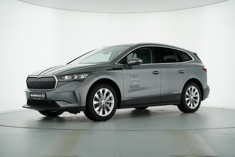 Graphitegrau metallic Gebraucht 2024 Skoda Enyaq iV Clever SUV | 40.950 € - Bild 1/4