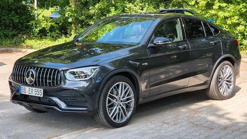 Schwarz Gebraucht 2022 Mercedes GLC43 AMG AMG Coupé | 54.990 € (Superpreis) - Bild 1/4