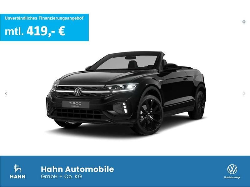 Schwarz Neu 2025 VW T-Roc Cabriolet R-line Cabrio | 42.480 € (Guter Preis) - Bild 1/3