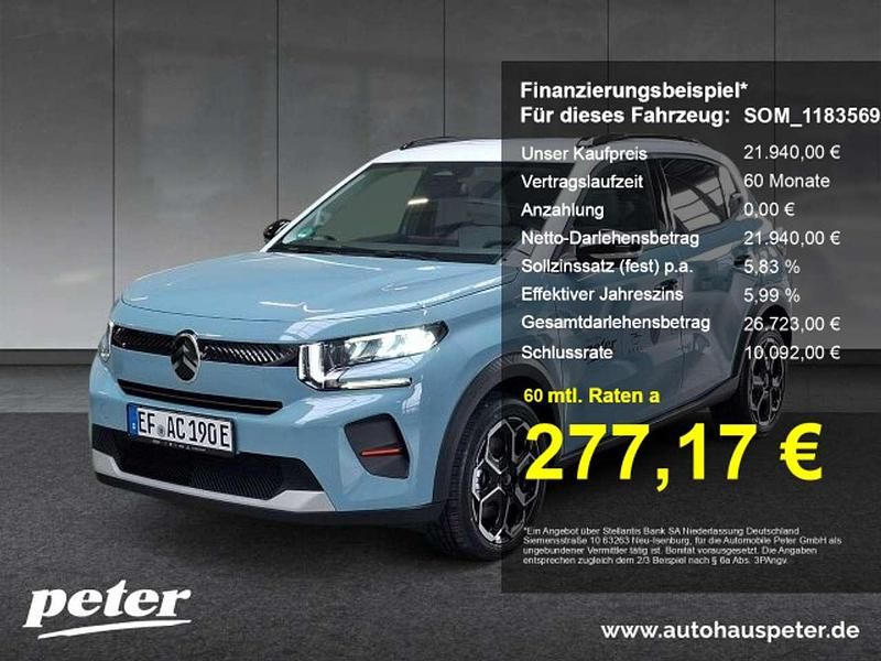 Montecarlo blau Gebraucht 2025 Citroën e-C3 Kleinwagen | 21.940 € - Bild 1/4