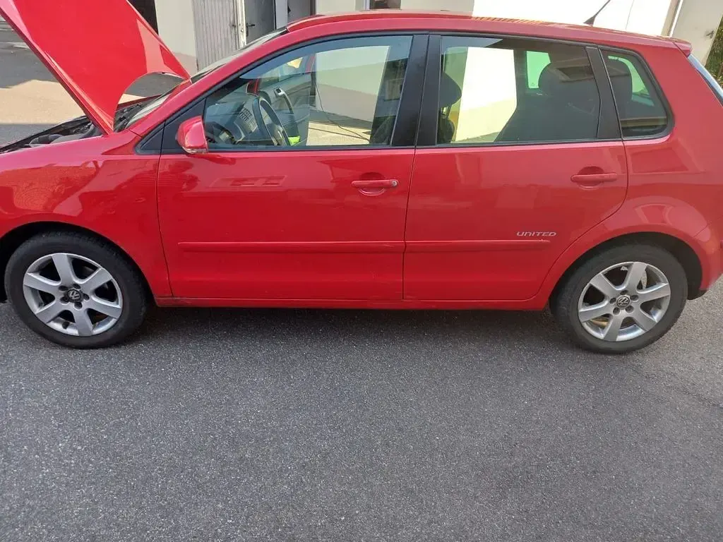 Gebraucht VW Polo United 69 PS (50 kW) 2008 Rot Kleinwagen