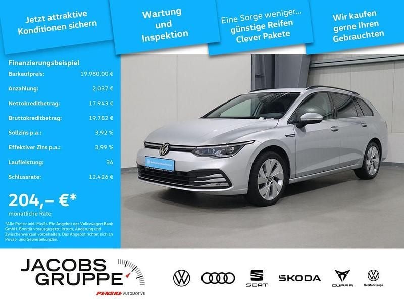 Silber Gebraucht 2022 VW Golf VIII Style Kombi | 19.980 € (Superpreis) - Bild 1/4