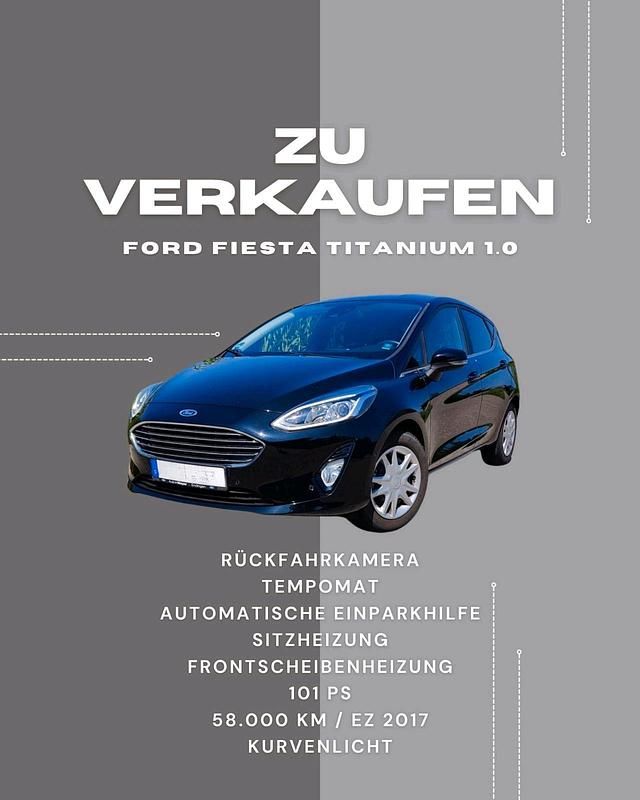 Gebraucht Ford Fiesta 101 PS (74 kW) 2018 Schwarz Kleinwagen