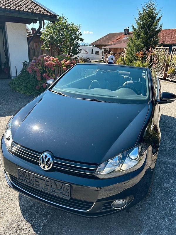 Schwarz Gebraucht 2013 VW Golf Cabriolet Cabrio | 14.750 € (Teuer) - Bild 1/4