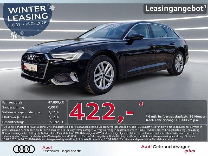 Mythosschwarz metallic Gebraucht 2025 Audi A6 Advanced Kombi | 47.890 € (Superpreis) - Bild 1/3