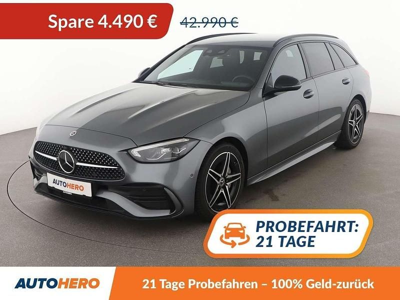 Selenitgrau Gebraucht 2023 Mercedes C220 AMG line Kombi | 38.500 € (Fairer Preis) - Bild 1/3