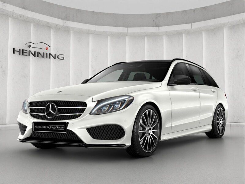Manufaktur diamantweiß bright Gebraucht 2017 Mercedes C250 AMG Kombi | 24.880 € (Etwas zu teuer) - Bild 1/4
