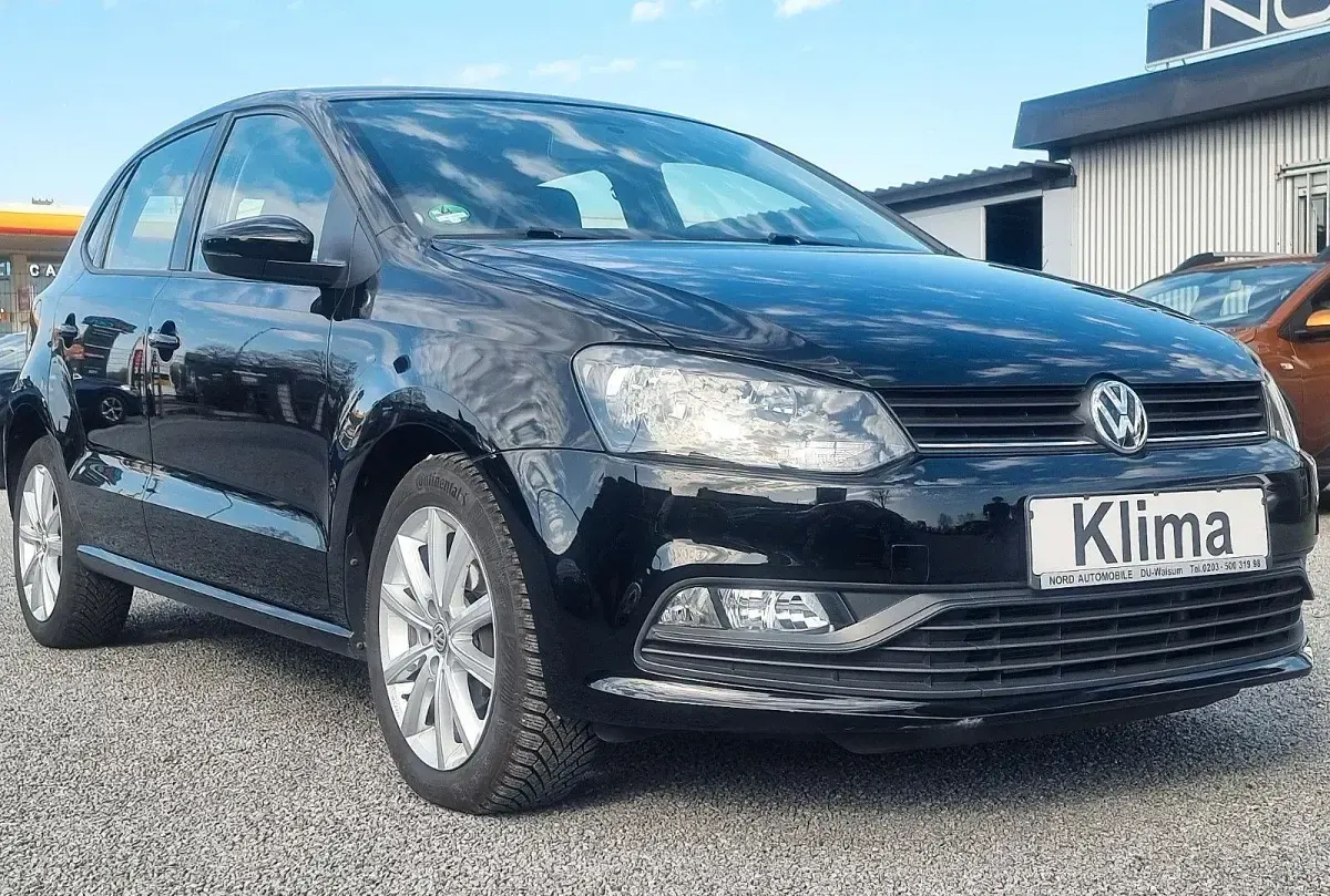 Gebraucht VW Polo Trendline 60 PS (44 kW) 2014 Schwarz Kleinwagen