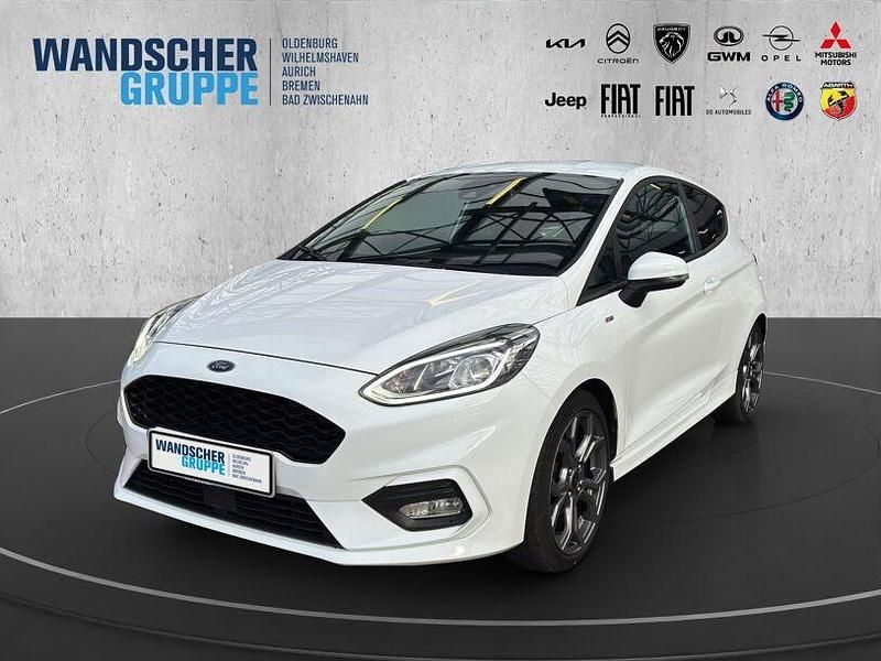 Weißschwarz Gebraucht 2018 Ford Fiesta ST-Line Kleinwagen | 11.590 € (Fairer Preis) - Bild 1/2