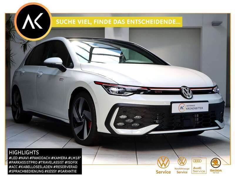 Pure white Gebraucht 2025 VW Golf VIII GTI Limousine | 43.530 € (Etwas zu teuer) - Bild 1/4