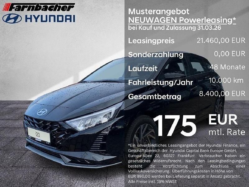 Phantom black / met Neu 2025 Hyundai i20 Comfort Limousine | 22.450 € (Teuer) - Bild 1/4