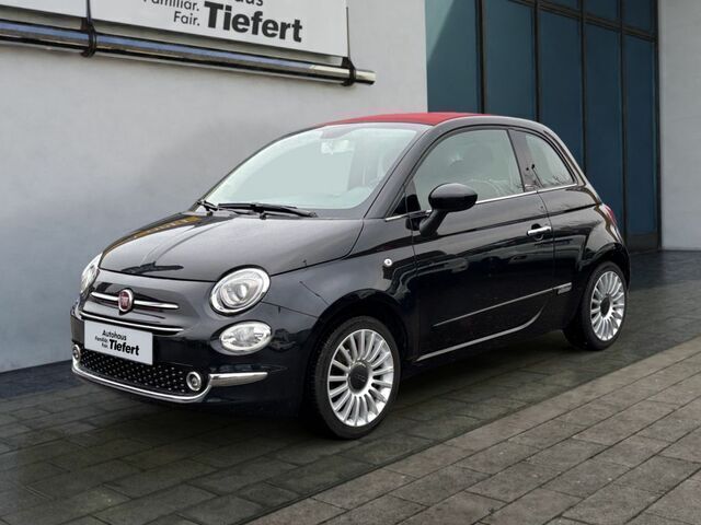 Schwarz Gebraucht 2016 Fiat 500 Lounge Cabrio | 9.890 € (Teuer) - Bild 1/2