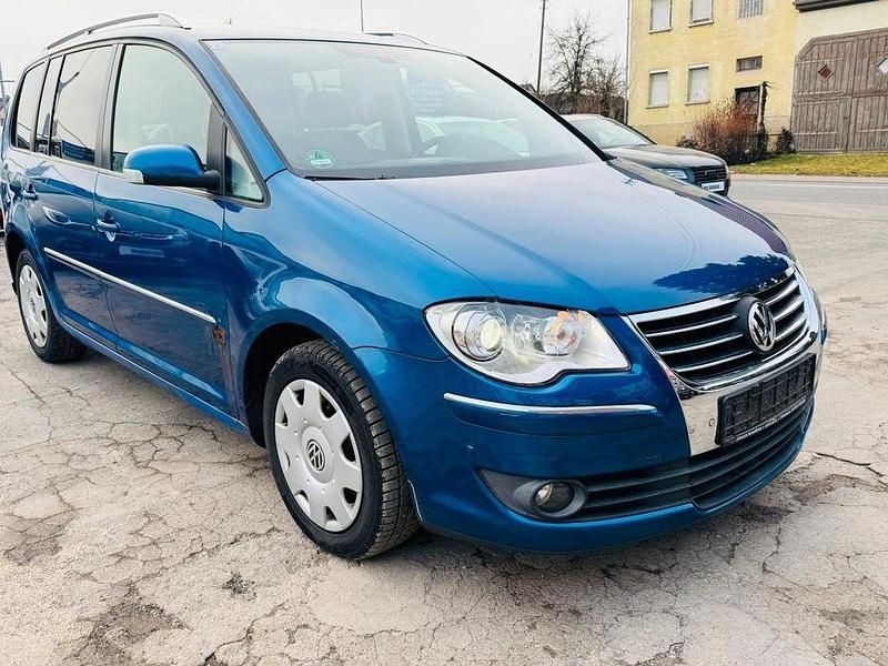 Gebraucht VW Touran Conceptline 105 PS (77 kW) 2007 Blau Van / Kleinbus