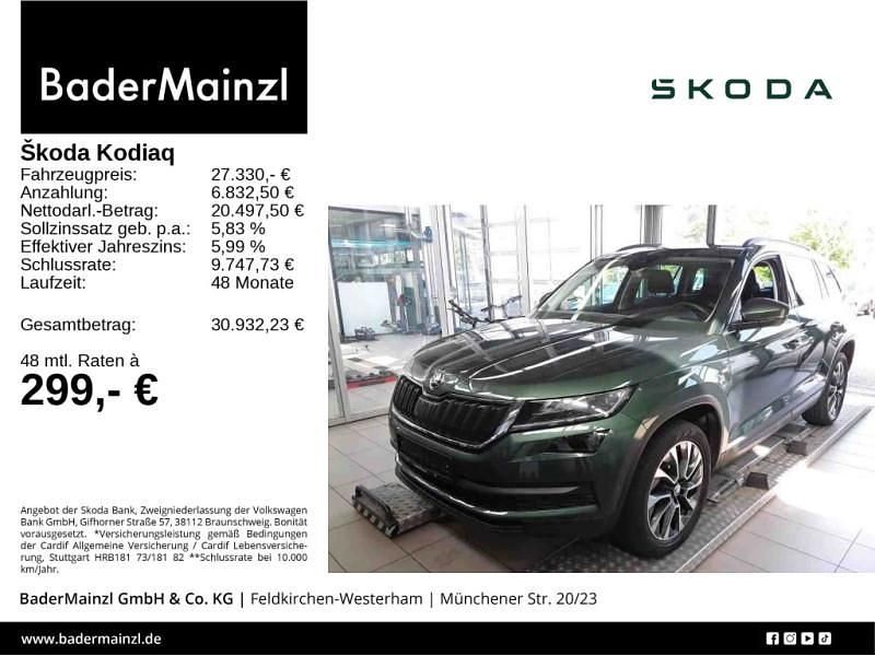 Grün Gebraucht 2021 Skoda Kodiaq Drive SUV | 27.330 € (Etwas zu teuer) - Bild 1/3