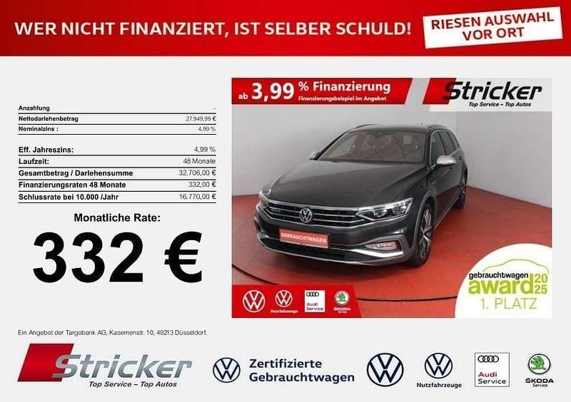 Gebraucht VW Passat Alltrack 190 PS (139 kW) 2020 Mangangrau metallic (metallic) Kombi