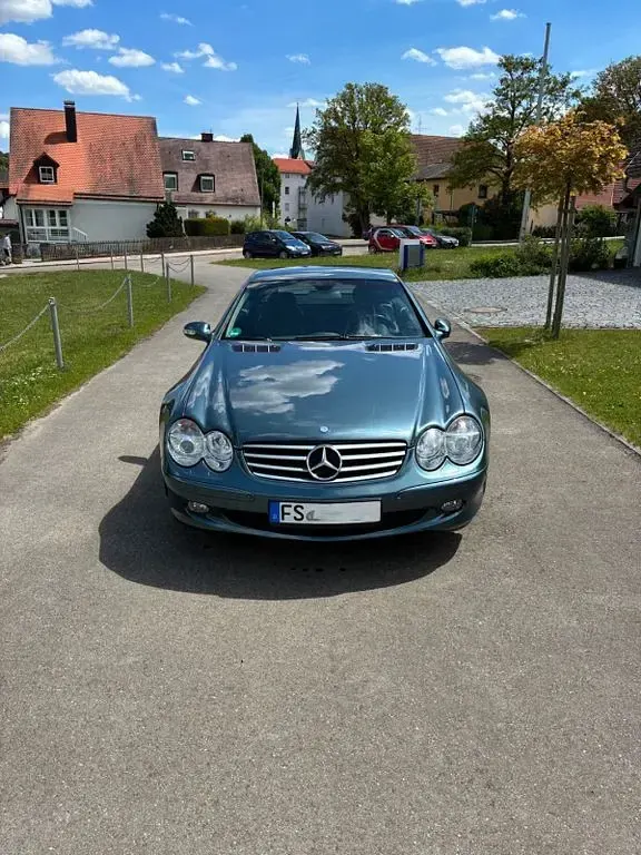 Gebraucht Mercedes SL500 306 PS (225 kW) 2002 Blau Cabrio