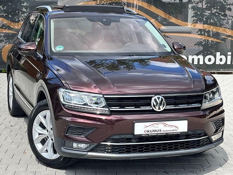 Rot Gebraucht 2018 VW Tiguan Highline SUV | 20.990 € (Guter Preis) - Bild 1/4
