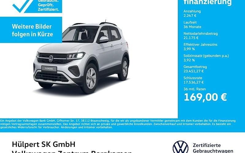 Silber Gebraucht 2025 VW T-Cross Life SUV | 23.422 € (Superpreis) - Bild 1/4