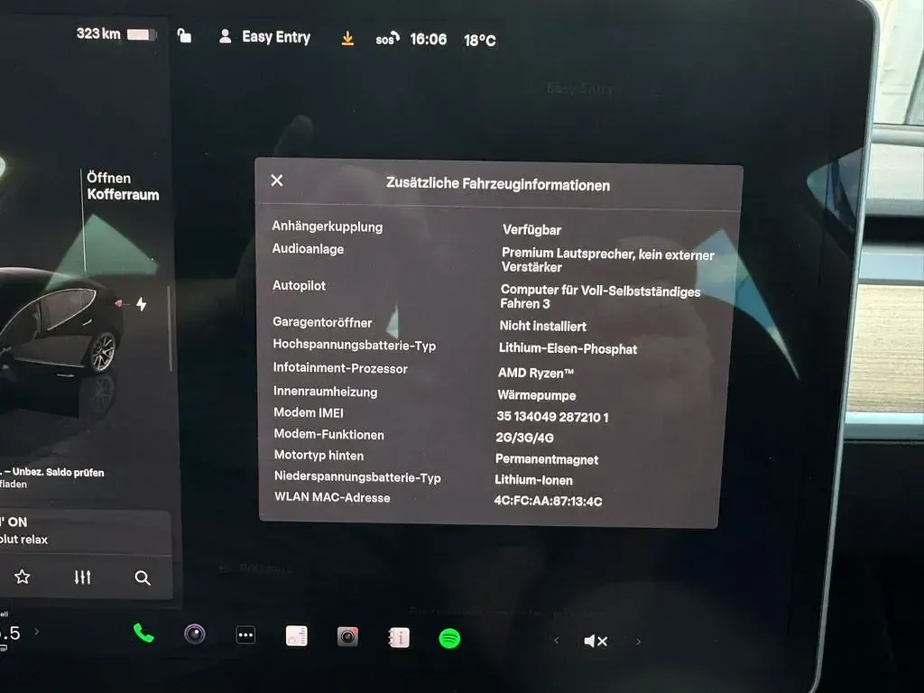 Usado Tesla Model 3 Standard Range Plus 239 kW (325 CV) 2022 Negro Berlina