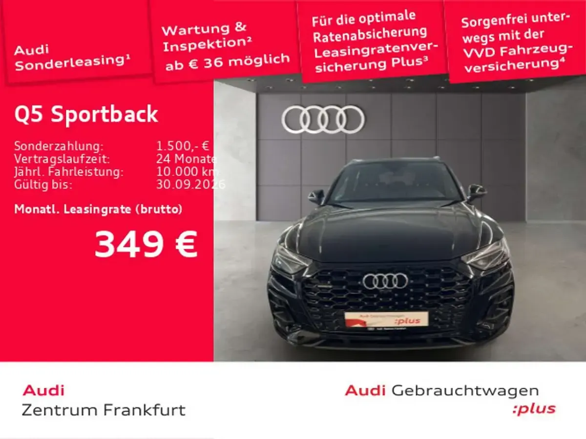 Gebraucht Audi Q5 S-Line 286 PS (210 kW) 2022 Mythosschwarz metallic/mythoss SUV