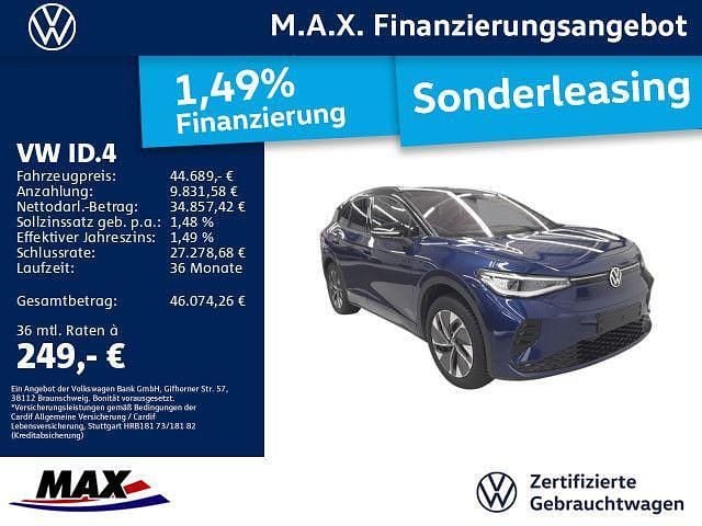 Blue dusk metallic Gebraucht 2025 VW ID.4 GTX SUV | 44.689 € (Fairer Preis) - Bild 1/2