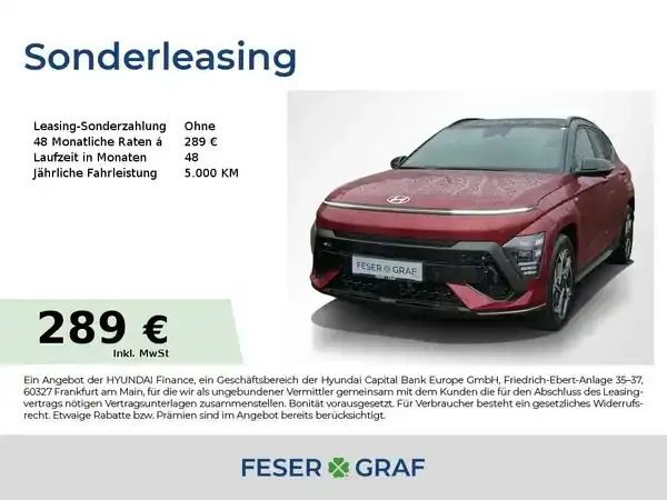 Ultimate red Neu 2025 Hyundai Kona SUV | 30.850 € (Etwas zu teuer) - Bild 1/4