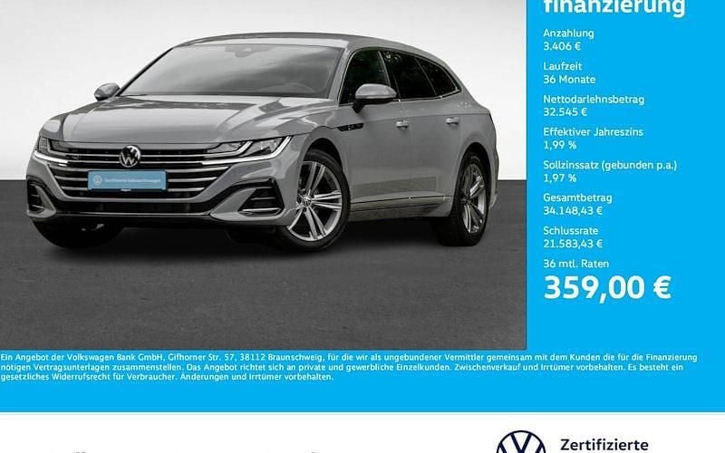Grau Gebraucht 2024 VW Arteon R-line Kombi | 35.951 € (Fairer Preis) - Bild 1/3