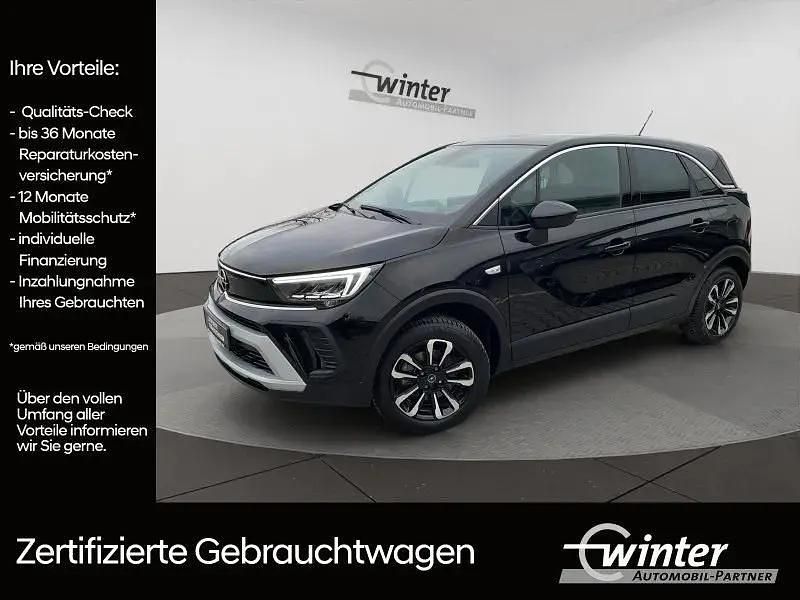 Karbon schwarz (metallic) Gebraucht 2023 Opel Crossland Elegance SUV | 19.980 € (Fairer Preis) - Bild 1/4