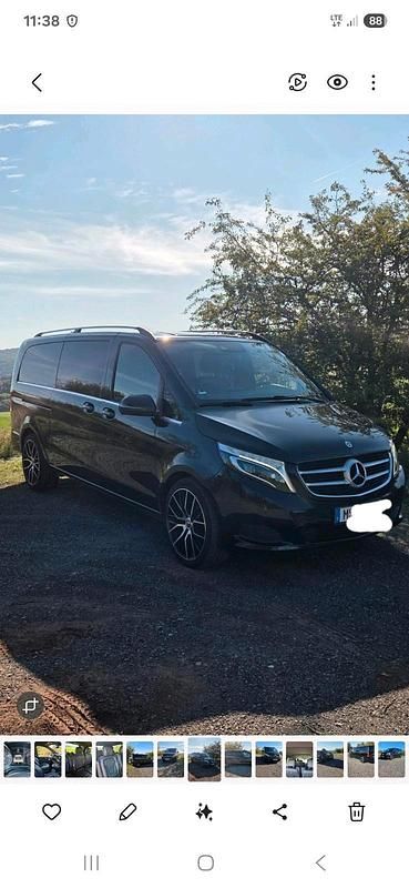 Schwarz Gebraucht 2019 Mercedes V250 Avantgarde Van / Kleinbus | 41.999 € - Bild 1/4