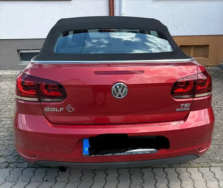 Gebraucht VW Golf Cabriolet 105 PS (77 kW) 2012 Rot Cabrio