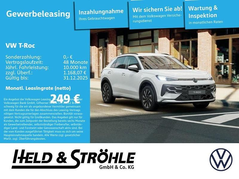 Pure white Neu 2025 VW T-Roc Life SUV | 36.190 € (Fairer Preis) - Bild 1/4