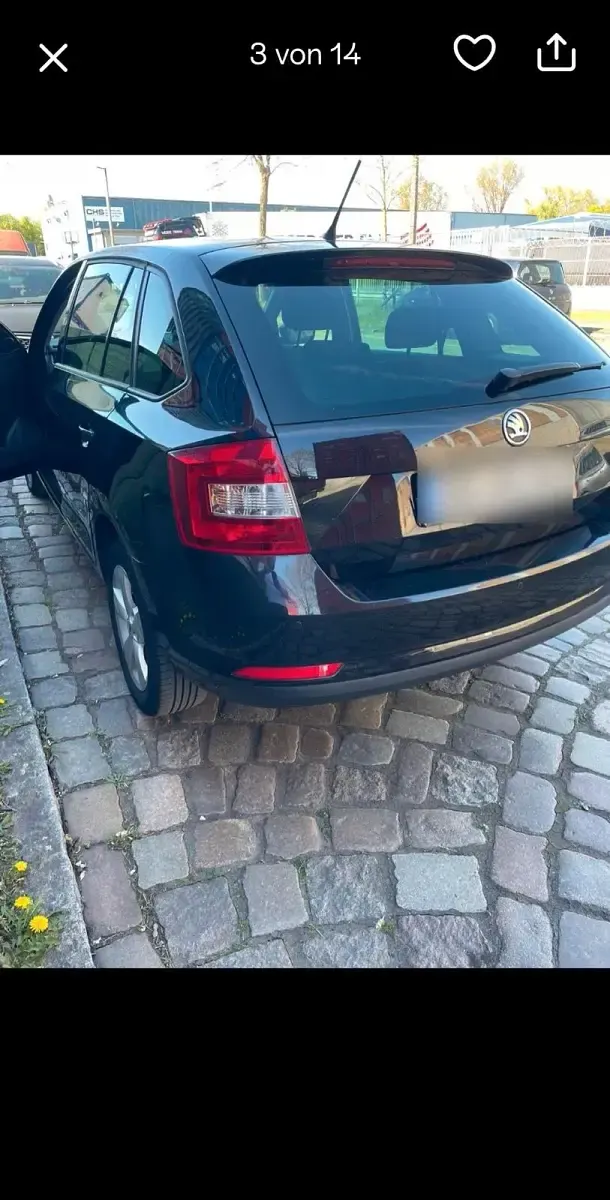 Gebraucht Skoda Rapid 90 PS (66 kW) 2014 Schwarz Kleinwagen