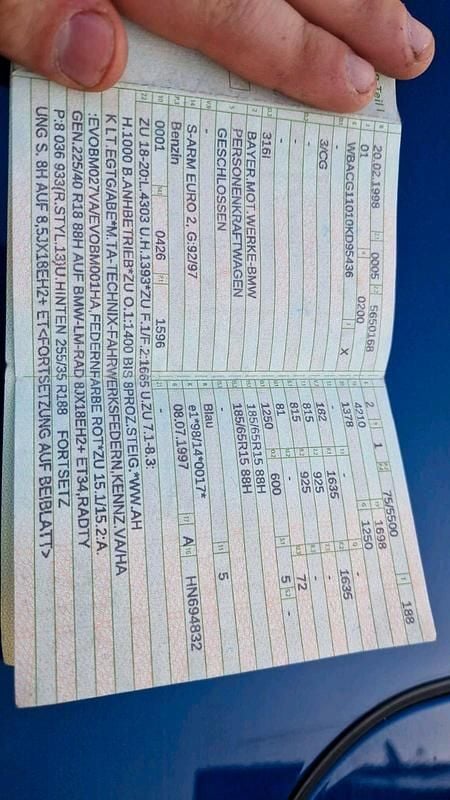 Gebraucht BMW 316 Compact M Sport 105 PS (77 kW) 1998 Blau Kleinwagen