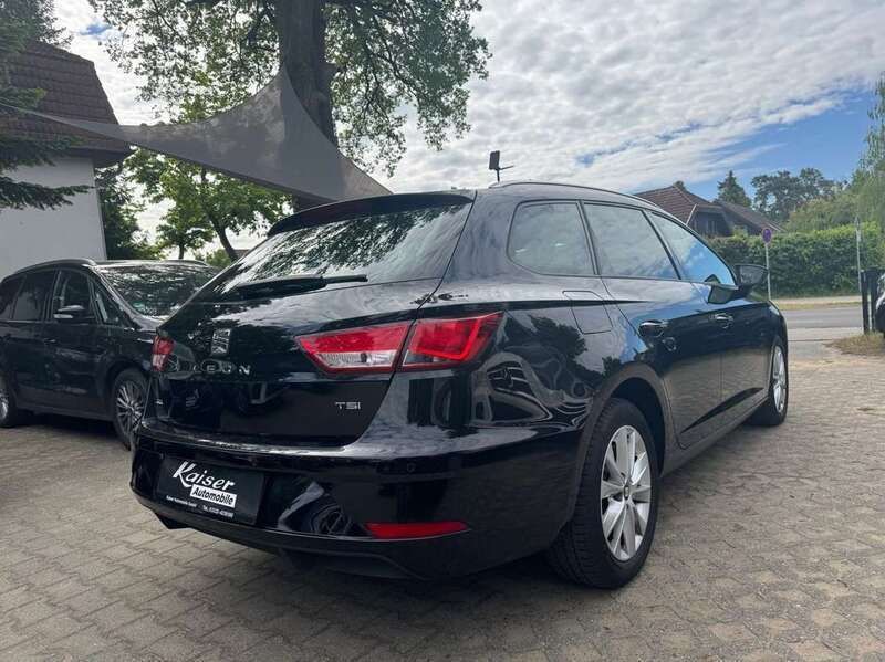 Gebraucht Seat Leon Style 125 PS (91 kW) 2017 Mitternachtsschwarz Kombi