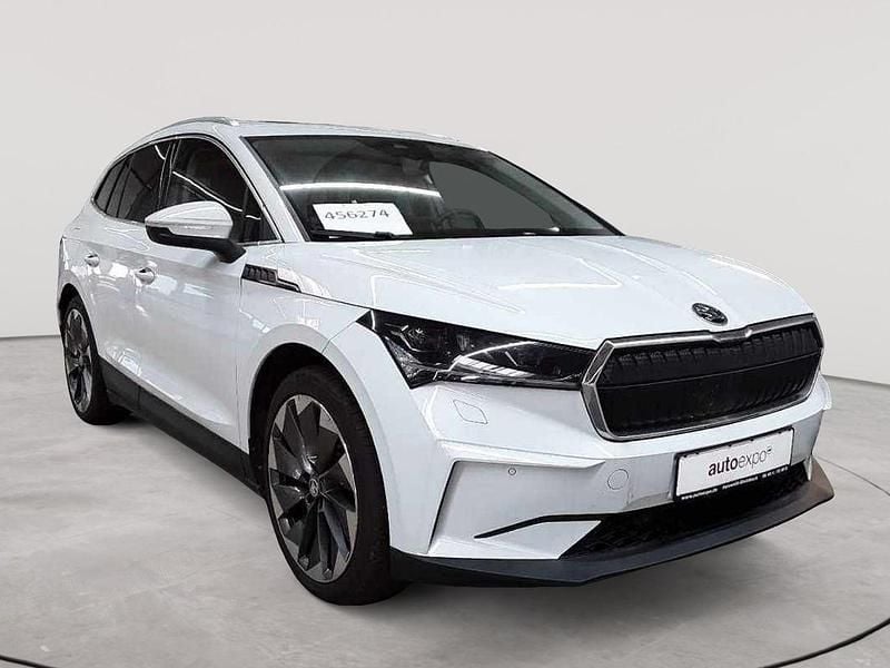 Moonweiß perleffekt Gebraucht 2022 Skoda Enyaq iV SUV | 27.590 € (Superpreis) - Bild 1/4
